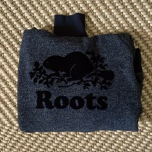 Roots sweatshirt women’s original kanga hoodie in black pepper Sz S